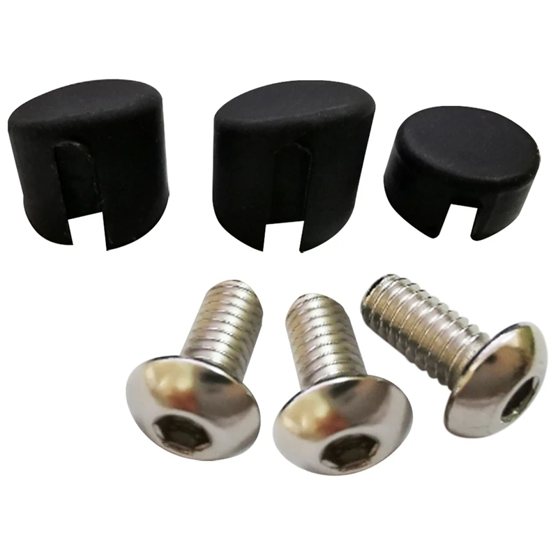 ABYK 1Set Scooter Rear Back Mudguard Screw Rubber Cap Screw Plug Cover for M365 Electric Scooter Parts(Black)