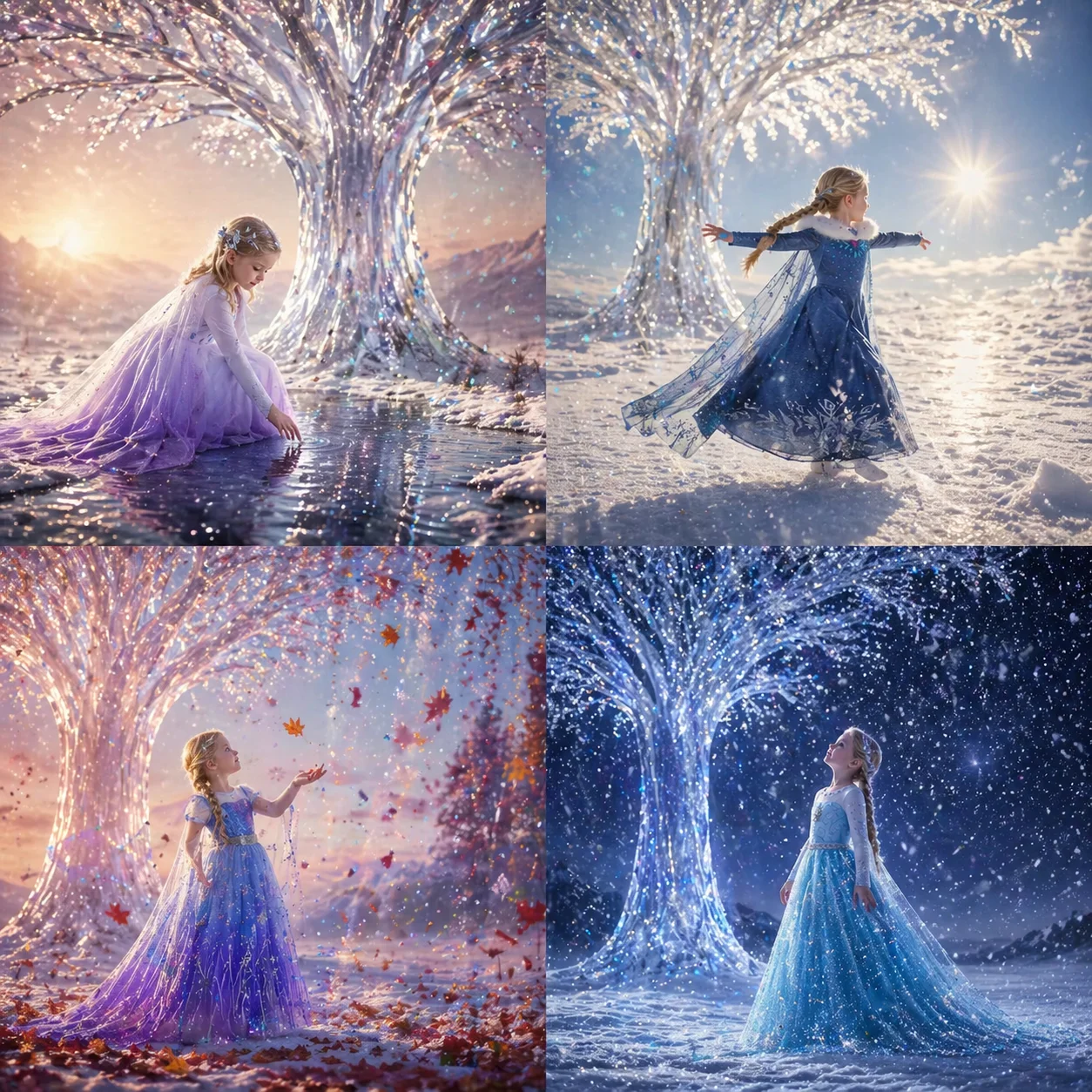 Vestido de Princesa de Tul Brillante de Frozen Elsa y Anna para Niñas, Disfraz de Carnaval, Fiesta de Cumpleaños, para Niñas de 2 a 8 Años, Regalos de Cumpleaños