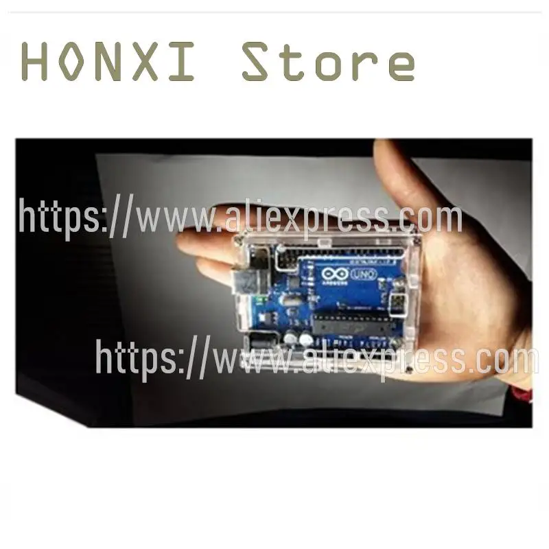 Carcasa de acrílico transparente, placa de desarrollo, 2 piezas, UNO R3