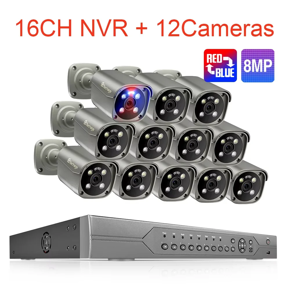 Variant: 16CH 12pcs 8MP Cam