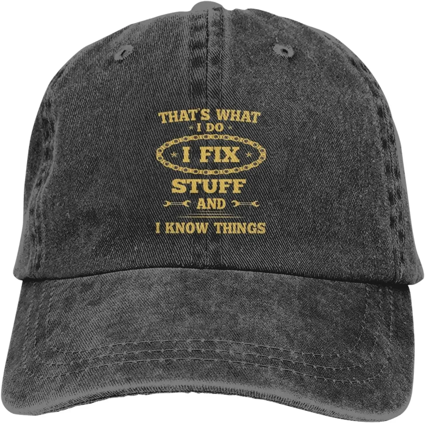 

I Fix Stuff and I Know Things Truck Hat That's What Do I Fix Stuff and Know Things Baseball Cap Dad H at for Men