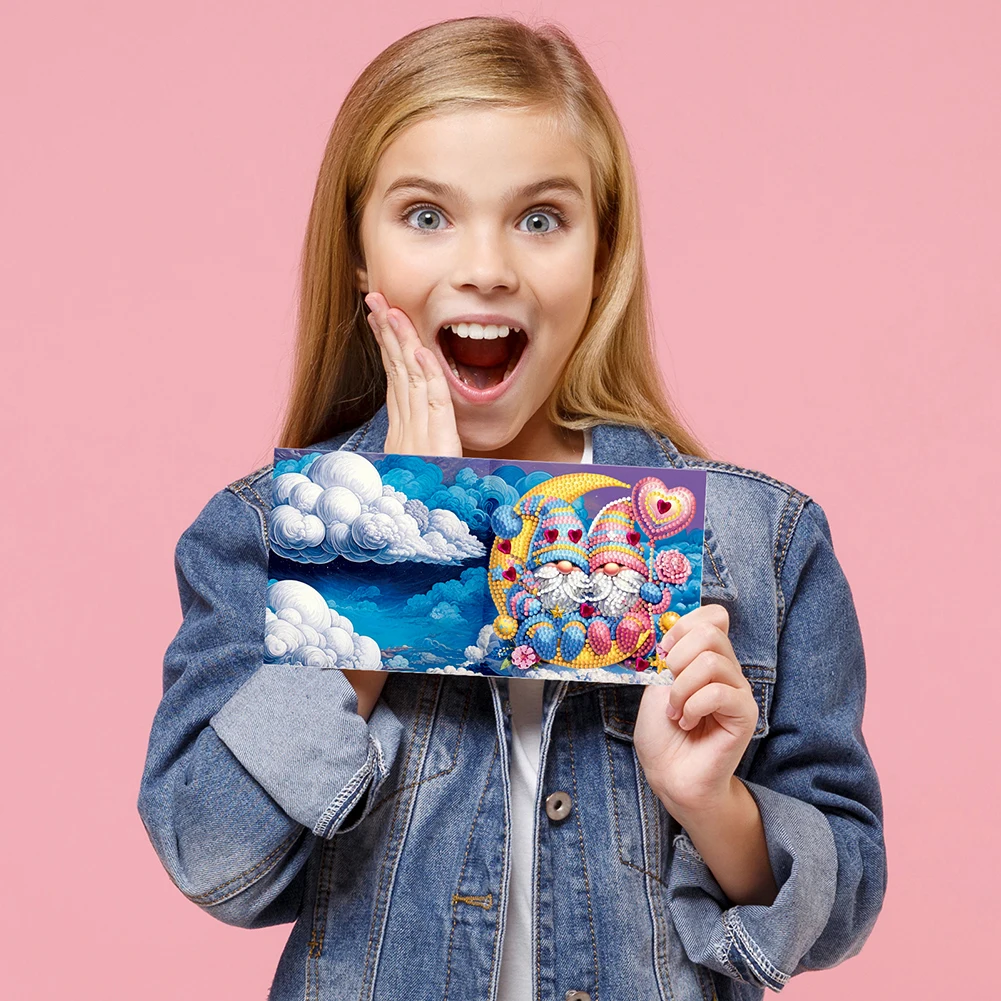 

Набор для творчества: открытки с алмазной вышивкой (6/8 шт.), тема животных, алмазные открытки, креативный набор для создания открыток на День рождения и День благодарения