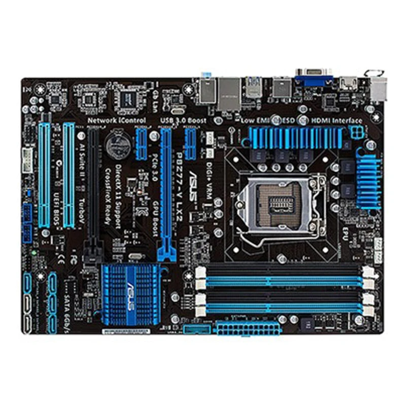 Asus P8Z77-V LX2 Desktop Motherboard Z77 Socket LGA 1155 i3 i5 i7