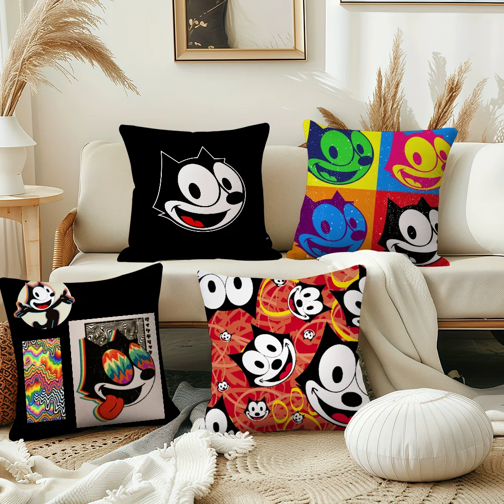 F-felix the cute Cat-t cushion cover Nordic Simplicity Pillow Cover Decoration Room Home Sofa living Office Car