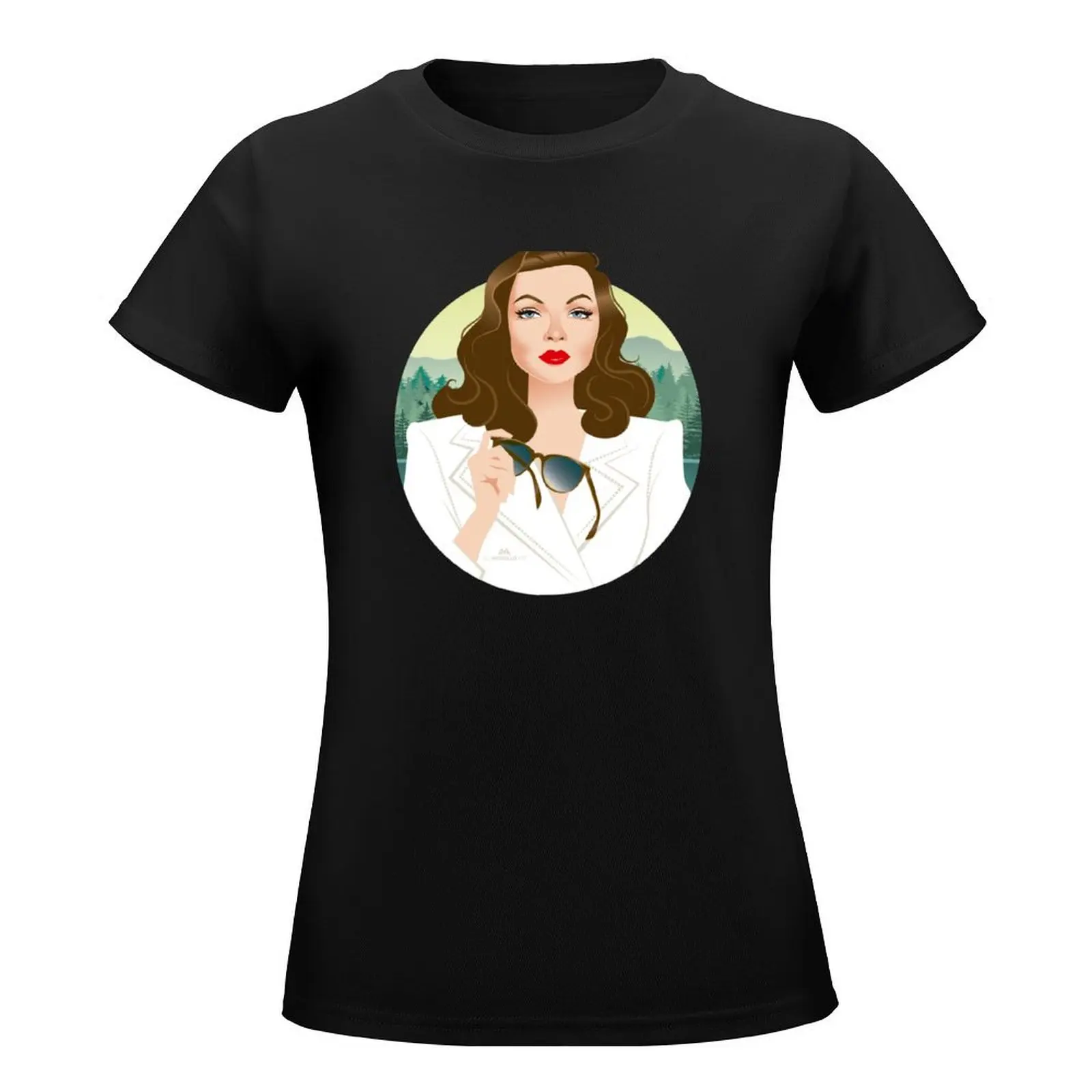 Leave her T-Shirt graphics lady clothes tops Woman T-shirts