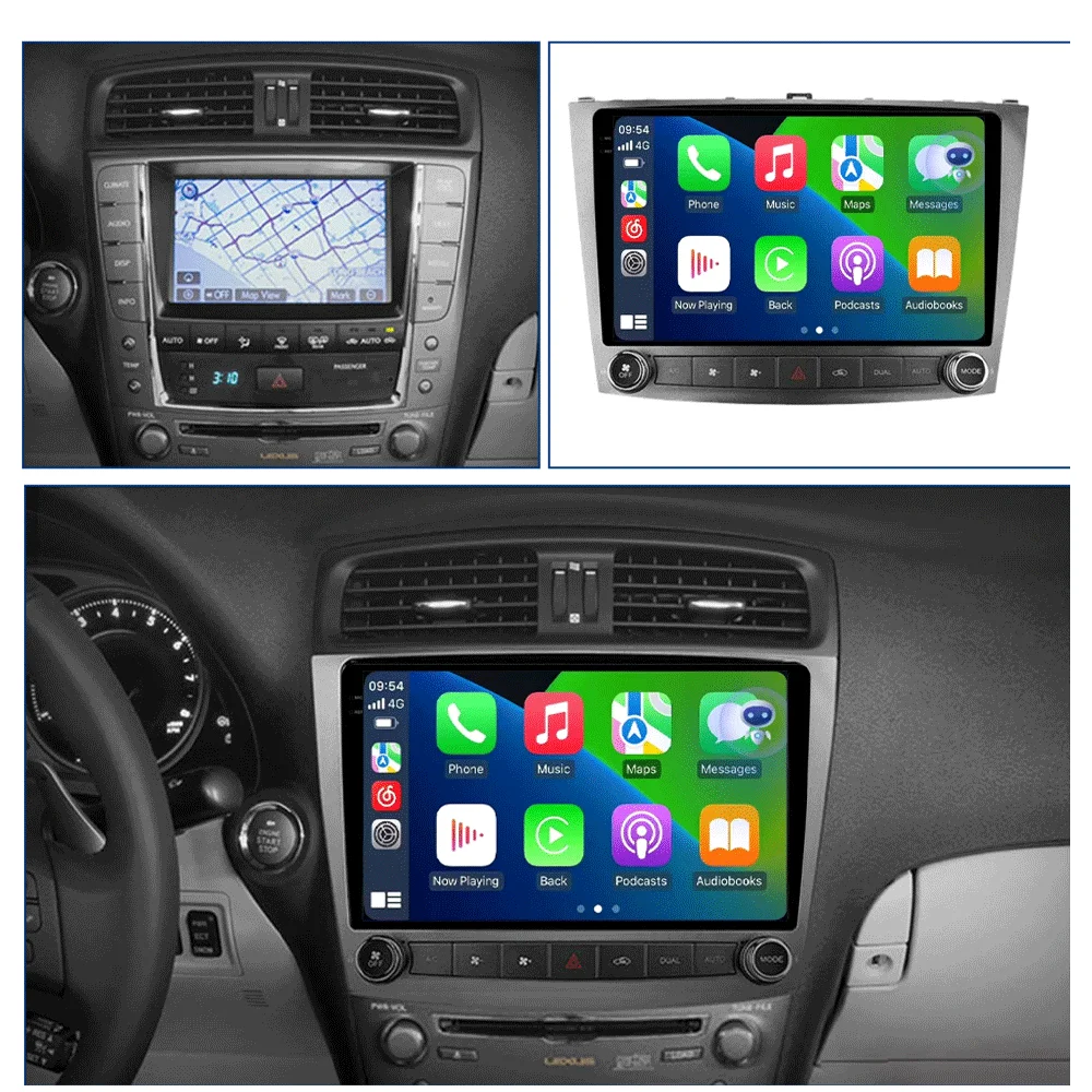 Android 16 8 core For Lexus IS250 XE20 2005-2010 2011 2012 2013 Multimedia Car Player Navigation Screen TV GPS Radio No 2Din