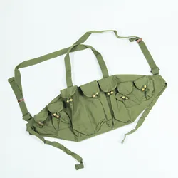 Bandoleer-soporte de cartucho de 7 bolsillos, bolsa de almacenamiento de tipo 56 chino, artículo Original