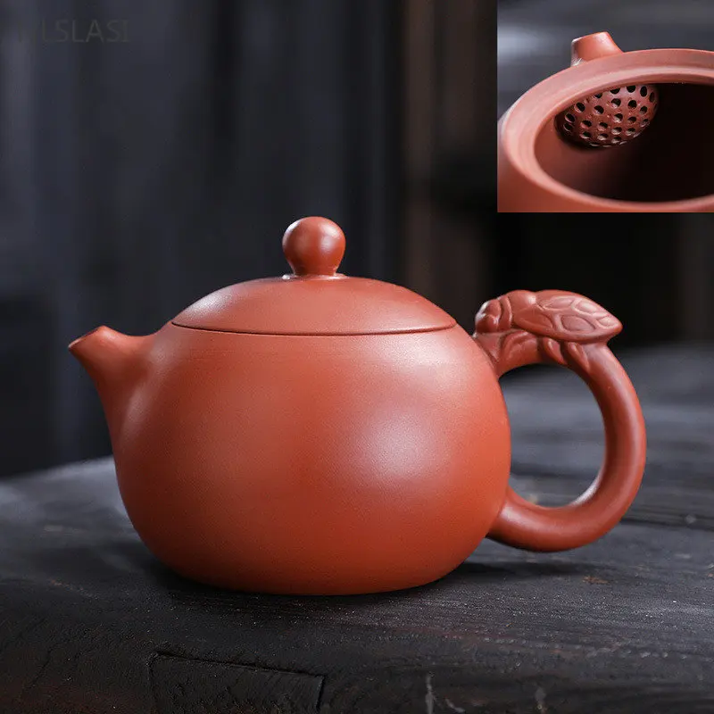 

Household Vintage Xishi Teapot Chinese Yixing Purple Clay Tea Pot Handmade Beauty Kettle Filter Tea Infuser Customized Tea Set