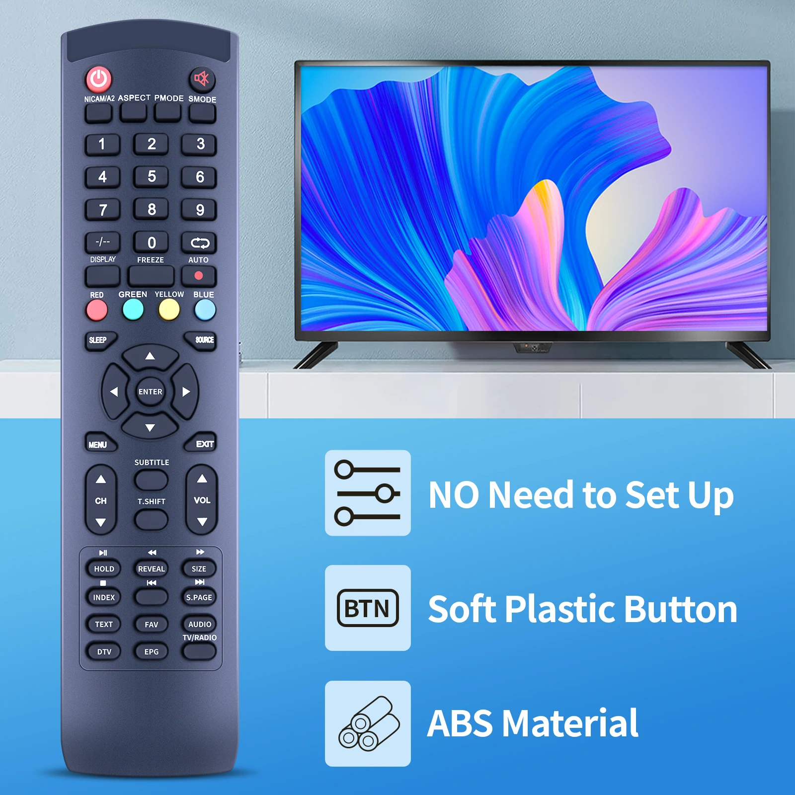 جهاز تحكم عن بعد لـ Lika Future ، YS52D ok Hyundai TV ، HKC 32C9A f1d 32c1nhd-t2-eu ، 32c1d