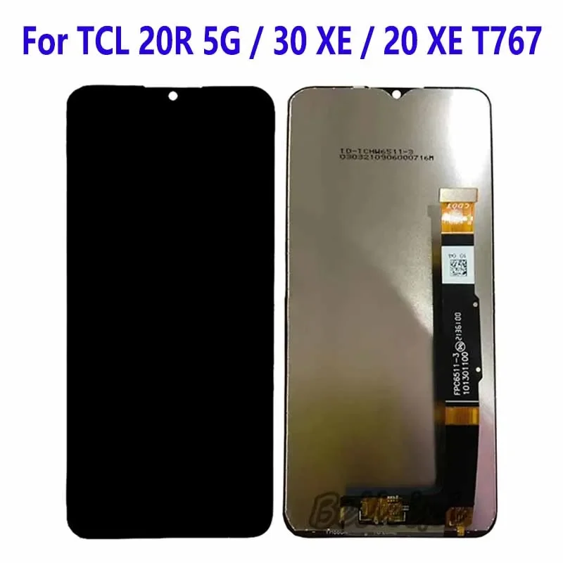 For TCL 20R T767 T767W T767H LCD Display Touch Screen Digitizer Assembly For TCL 20 R / 30 XE / 20 XE 5087Z