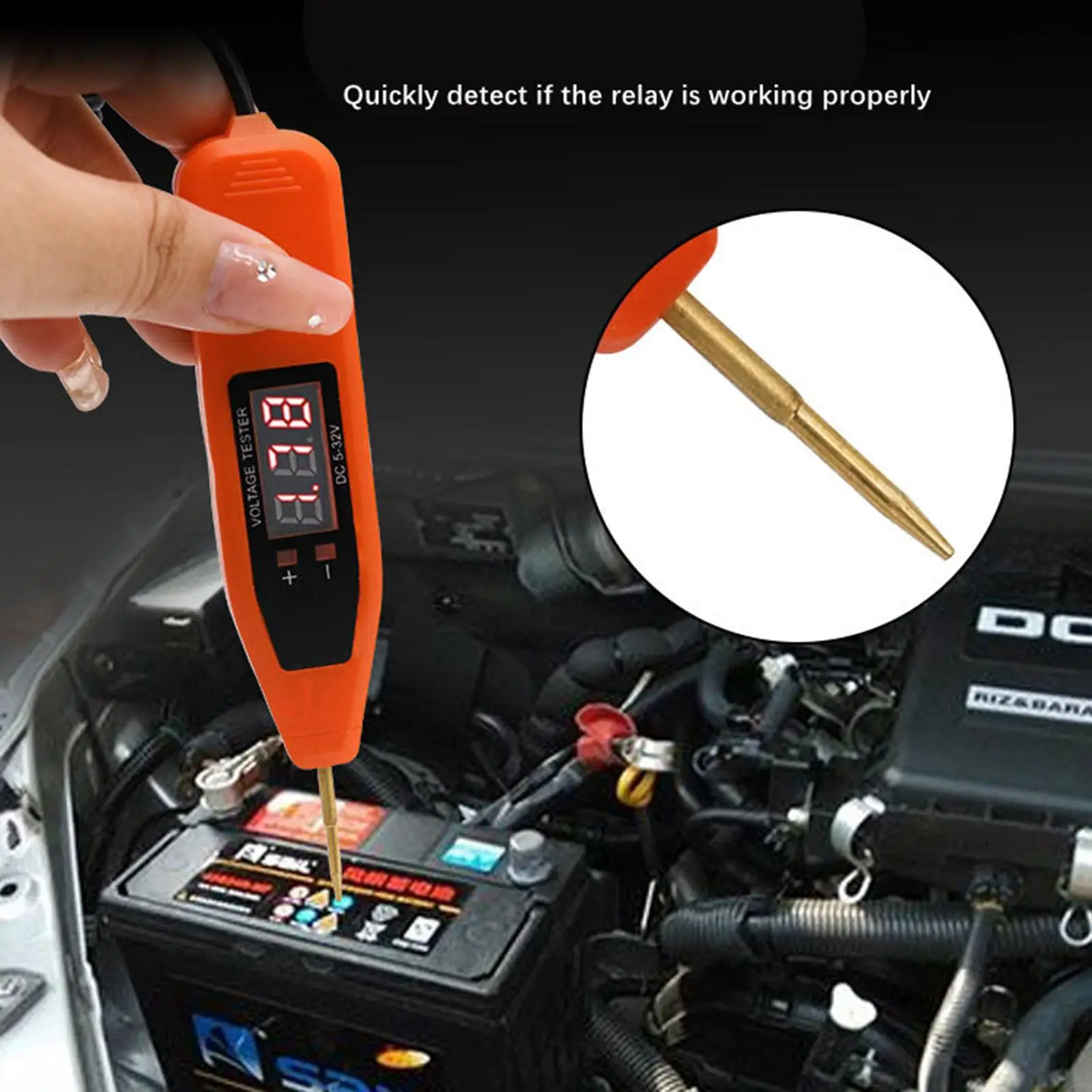 

Тестер напряжения с цифровым дисплеем, ручка, индикатор автоматического обслуживания 5 В-32 В