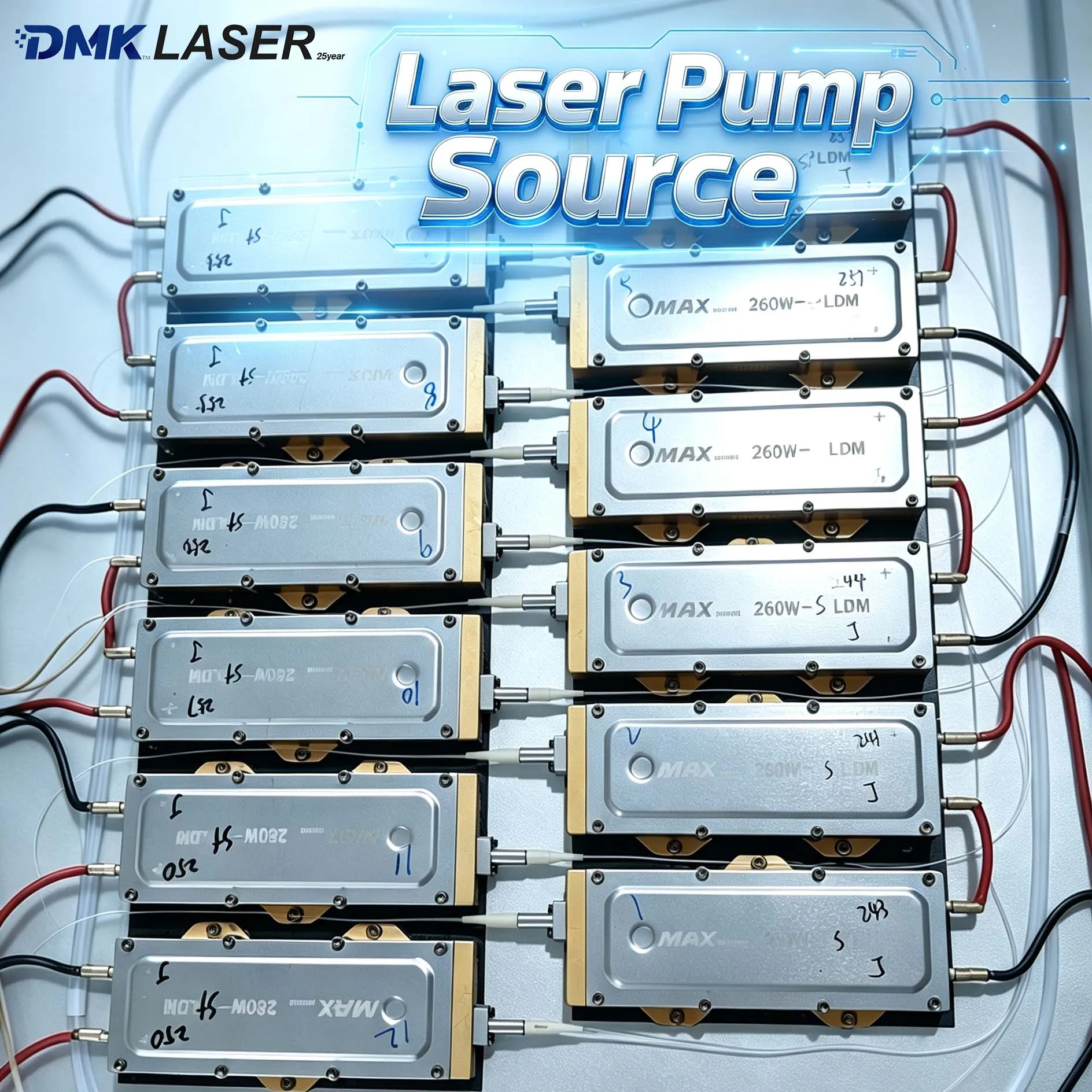 Raycus MAX IPG Laser Source Diode Laser Pump Source Electro-optic Conversion Module DIY Welding/Cut 40W-1000W Laser Cannon Parts