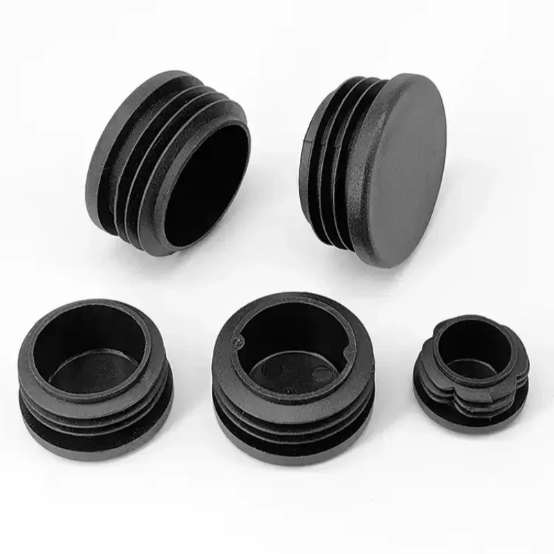 12-100mm Round PE Plastic End Caps - Pipe/Tube Inserts for Chair Legs, Dustproof Decorative Plugs