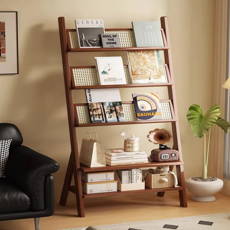 Solid Living Magazine Floor-standing Integrated Wall-mounted Magazine Picture Book Racks Office Furniture Das Magazin ZY40ZZJ