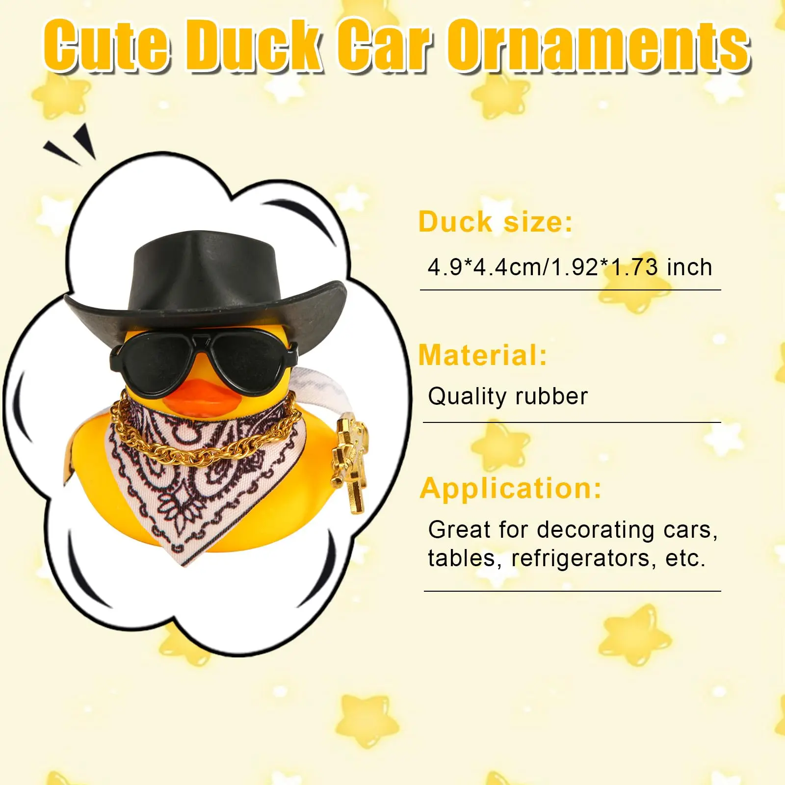 Car Duck Rubber Duck Car Ornaments Duck Car Dashboard Decorations as Car Ornament Desk Office Decor