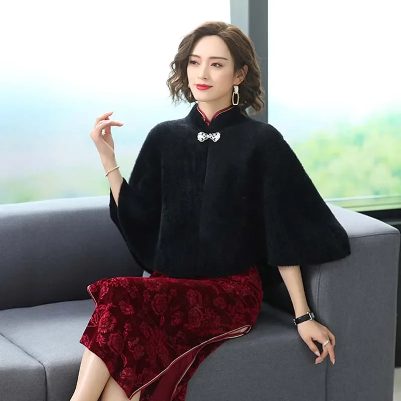 Faux Fur Party Wrap Winter Warm Wedding Bolero High Quality Wedding Coat Bridal Shawl Party Cape Wholesale 2024 New E159