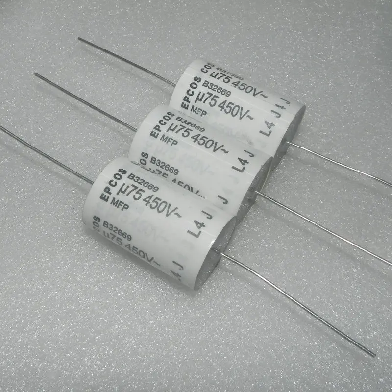 

[BELLA]original EPCOS film MFP B32669 series 450V 0.75UF 0.47UF copper coupling capacitor feet Promise--10pcs/lot