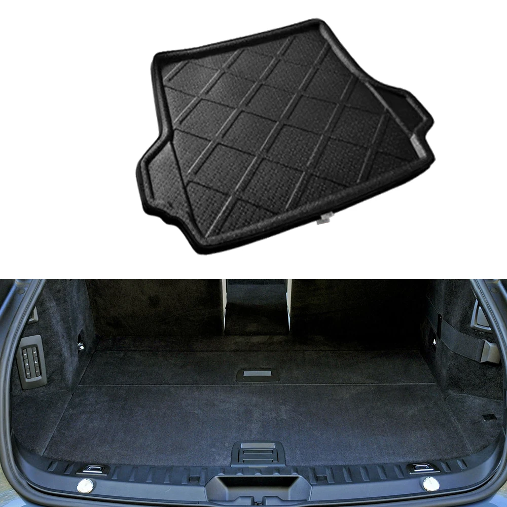 Car Rear Trunk Mat for BMW 5 Series F07 GT 520i 530i M550d 525d 530d 2010~2016 Panel Tray Pad Boot Carg Cover Custom Accessories