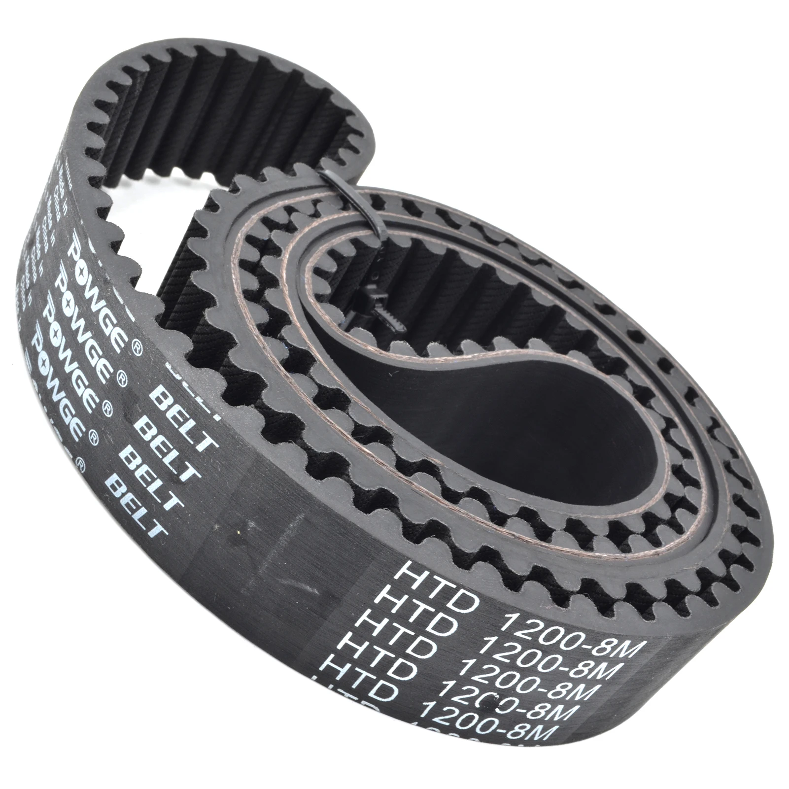 POWGE HTD 8M Timing belt Lp=1112 1120 1128 1136 1144 1152 1160 1168 1176 1184 1192 1200 1208 1216 1224 1232 Width 15-50mm Rubber