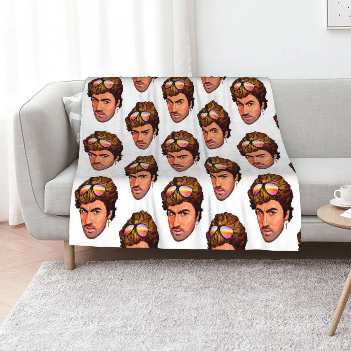 

GEORGE! Throw Blanket Sleeping Bag Soft Plush Plaid Decorative Beds anime Blankets