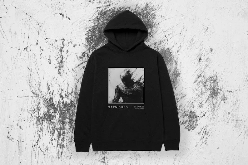 Dark Souls Tarnished Knight Hoodie, Unique Dark Fantasy Art Hoodie, Graphic Hoodie for Men and Women, Oversized Hoodie