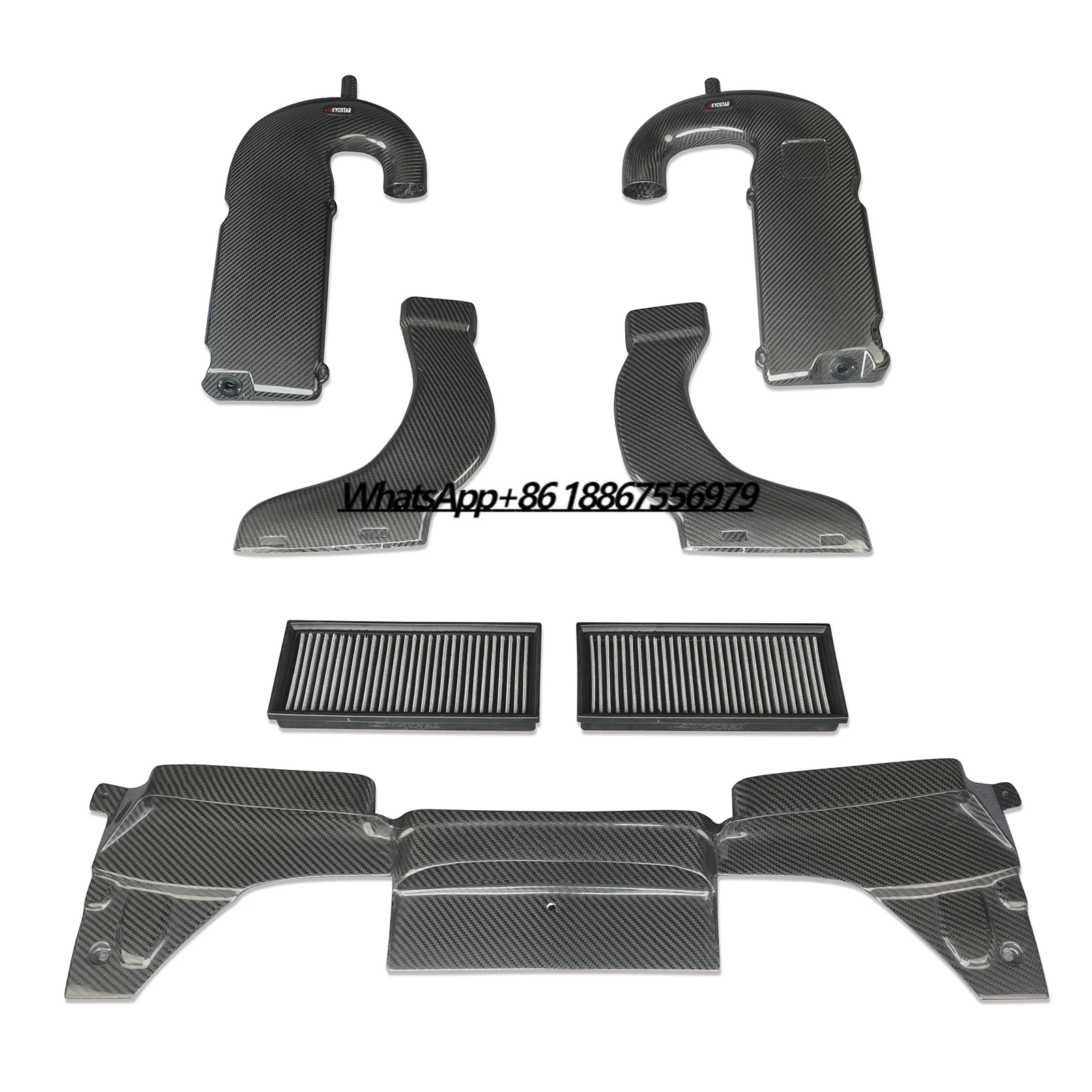 KYOSTAR Carbon Fiber Performance Racing Cold Air Intake System Kit for Mercedes Benz AMG C63 W205  Air Filter