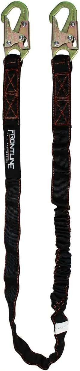 

6' Shock Absorbing Single Leg Lanyard for Fall Protection | ANSI & OSHA Compliant