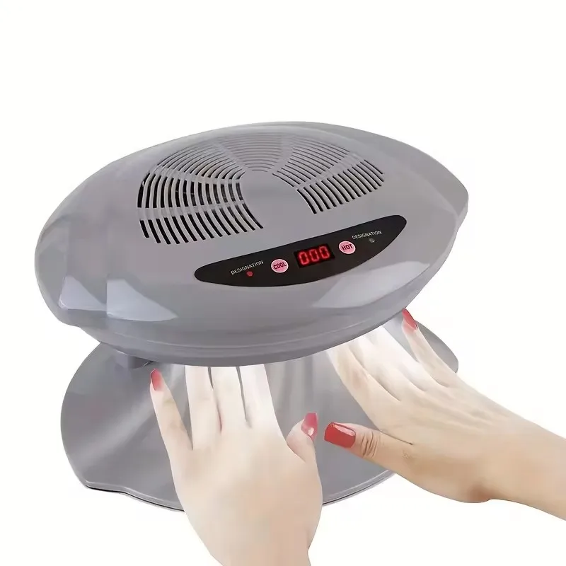 Yikoolin Nail Fan Droger Voor Gewone Nagellak Hete Koude Nagel Droger Fan Nagel Droger Nail Art Lak Machine Voor Vingernagel Teenai