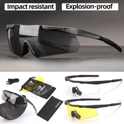 Shooting Goggles Men's Explosion-Proof Goggles Bulletproof Military Tactical Glasses War Games Outdoor Fishing Sports UV400