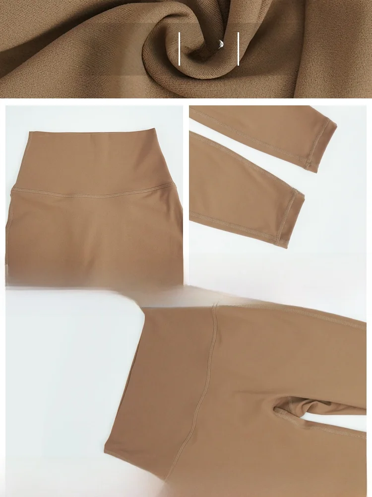 Calças de Alta Cintura para Mulheres, Leggings Esportivas para Corrida, Treinamento e Yoga, Botas Finas de Nylon e Spandex