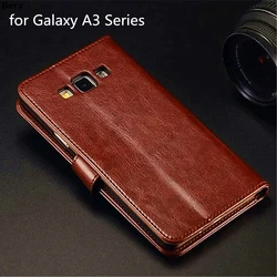 High Quality Magnetic Pu Leather Holster Flip Cover Case for Samsung Galaxy A3 A300F A310F A320F A3 2016 2017 Coque Fundas