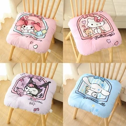 Lovely Sitting Cushion Kuromi My Melody Hello Kitty Cinnamoroll Kawaii Japanese Style Cartoon Printed Seat Cushion Chair