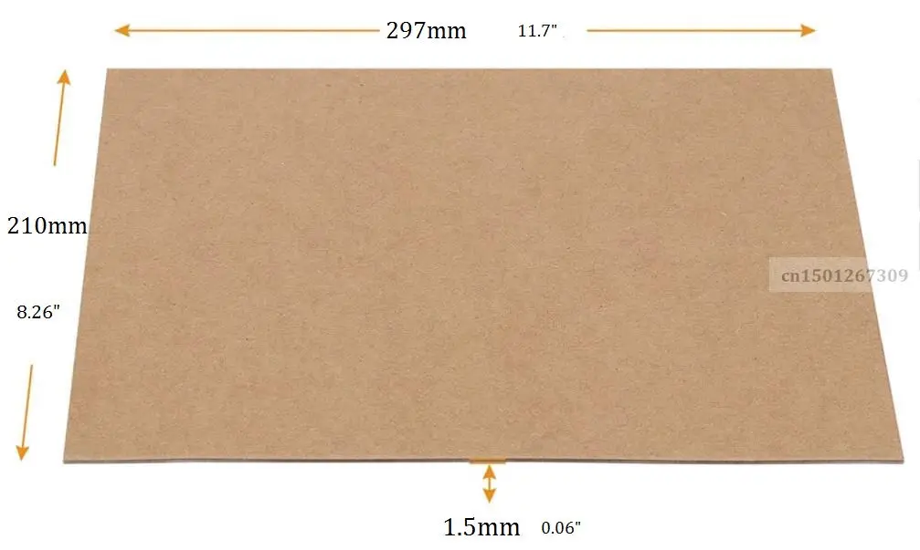 カードストック段ボールクラフトブックバインディング、A4サイズ、厚さ1.5mm、クラフトチップボード、カード作成カード作成、数量を選択