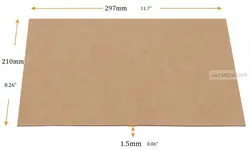Formato A4 spessore 1.5mm cartone truciolare Kraft cartoncino per rilegatura di libri artigianali di carta-scegli la quantità