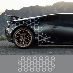 Honeycomb Vinyl Sticker Auto Body Decor Tuning Car Side Stickers For Universal Car Brand Auto Tuning Decal Accessories