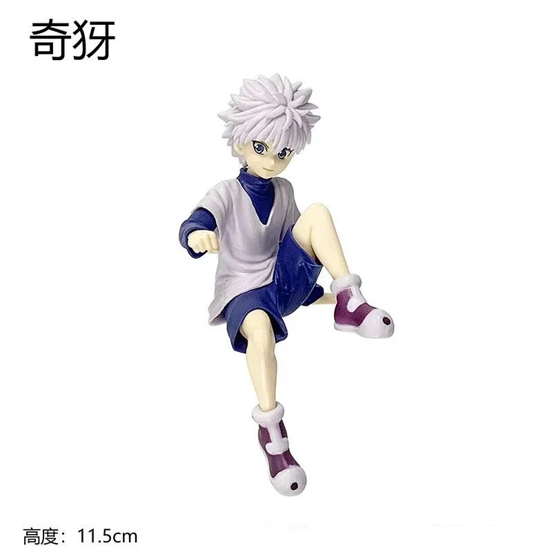 New Anime HUNTERxHUNTER Killua Zoldyck Sitting posture Action Figure PVC Model Statue Desk Decor Toys Doll Collection Gifts