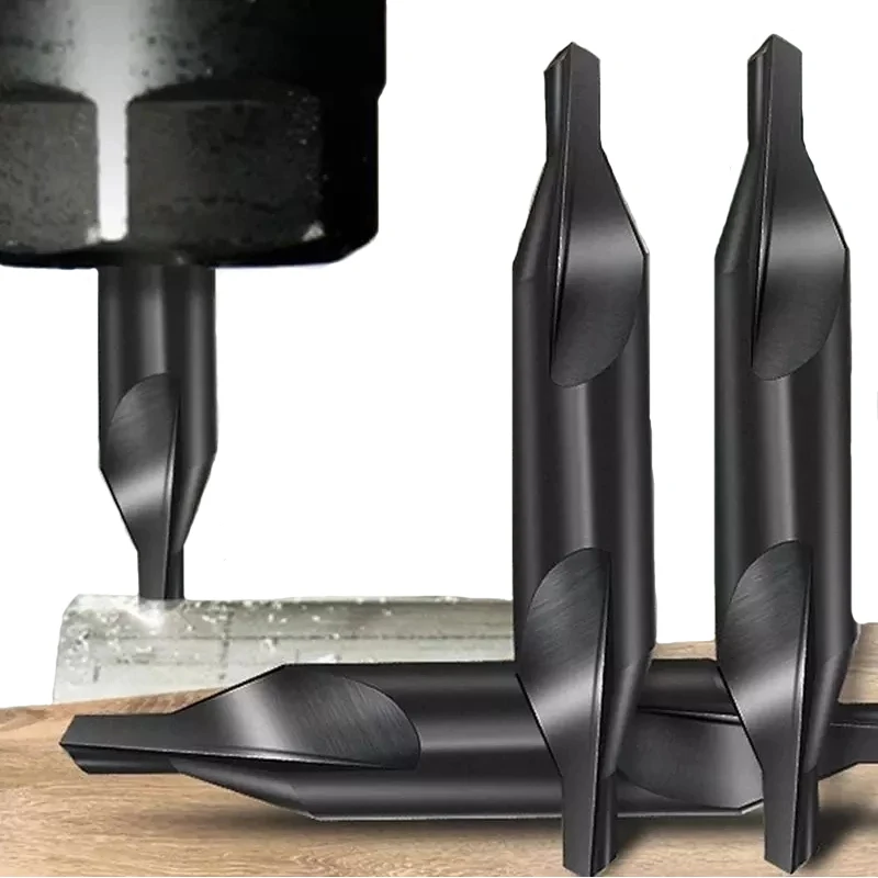 1.0-8Mm Thép Tốc Độ Cao Trung Tâm Mũi Mũi Khoan Gia Công Kim Loại Xoắn Ốc Vị Trí Lỗ Mũi Khoan Khoan dụng Cụ Cầm Tay