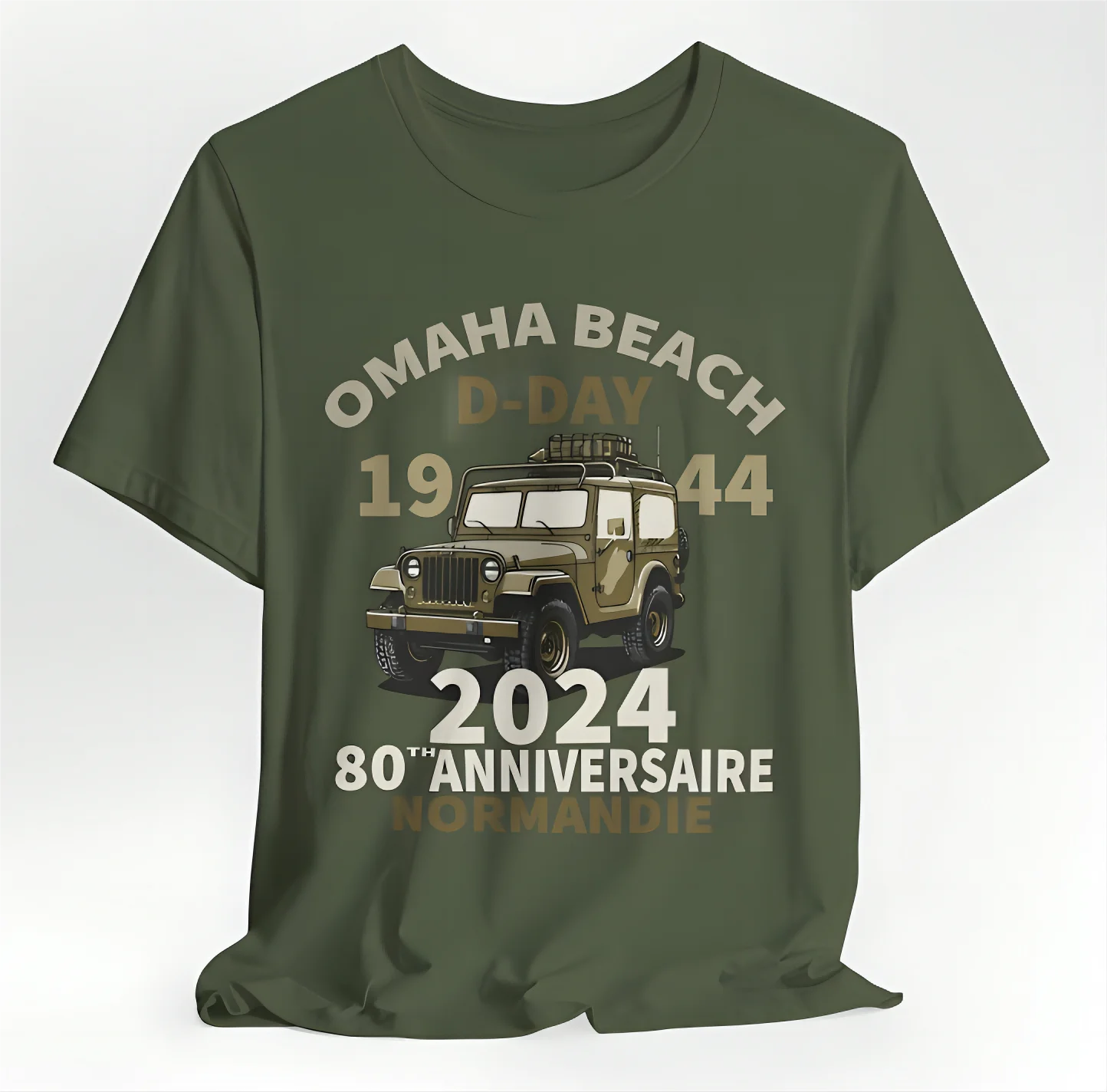 D-Day Shirt Omaha Beach Normandy Landings 80th Anniversary T Shirt 1944-2024 Veteran Remembrance Day WW2 Tee Operation Overlord