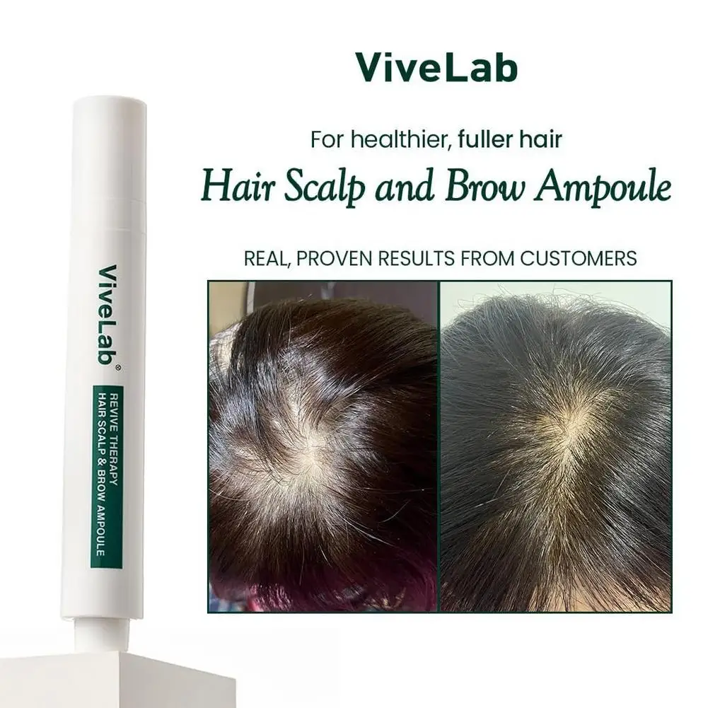 ViveLab 1/2/3/5 Pcs Hair Growth Roll-On Ampoule For Healthier, Fuller Hair, Safe Non Irritating Strengthen Roots, Anti-loss Care