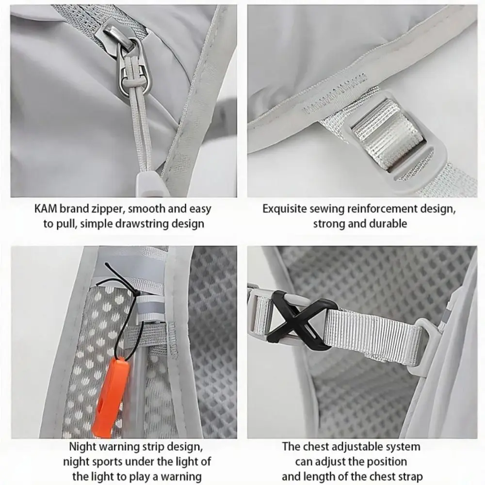 

Breathable Hydration Vest Ultra-light Waterproof Running Backpack Nylon Material Adjustable Water Pack Backpack Hiking Cycling