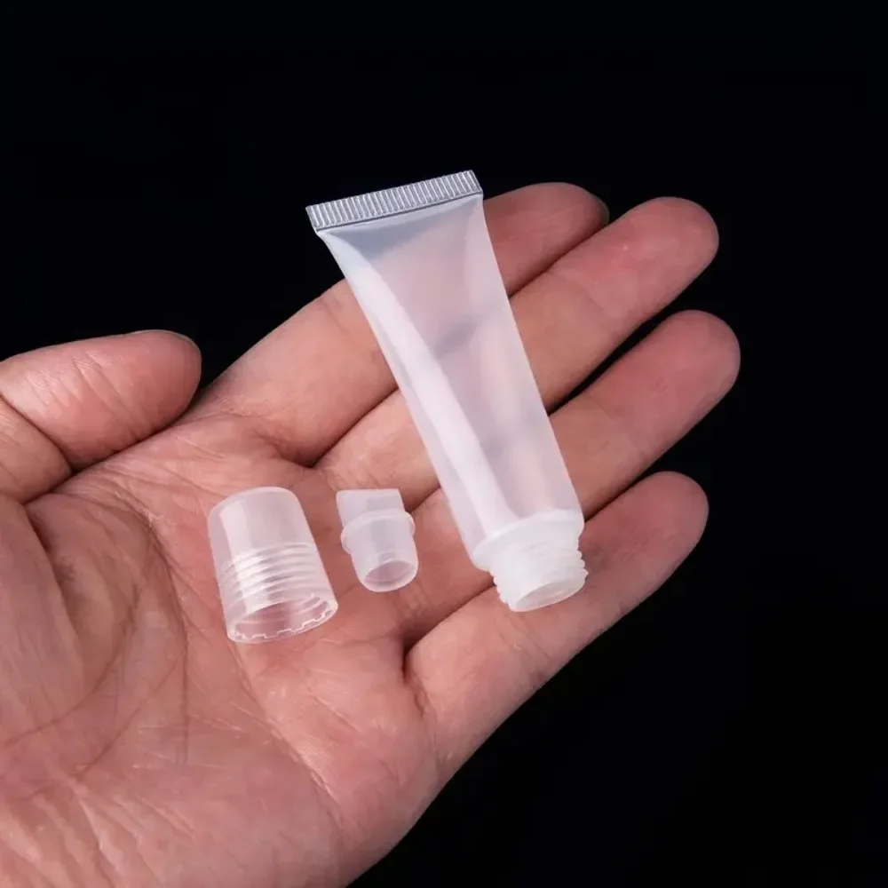 30PCS 5/10/15ML Empty Lip Gloss Balm Tubes Refillable Empty Clear Cosmetic Soft Tube DIY Lip Gloss Squeeze Cosmetics Containers