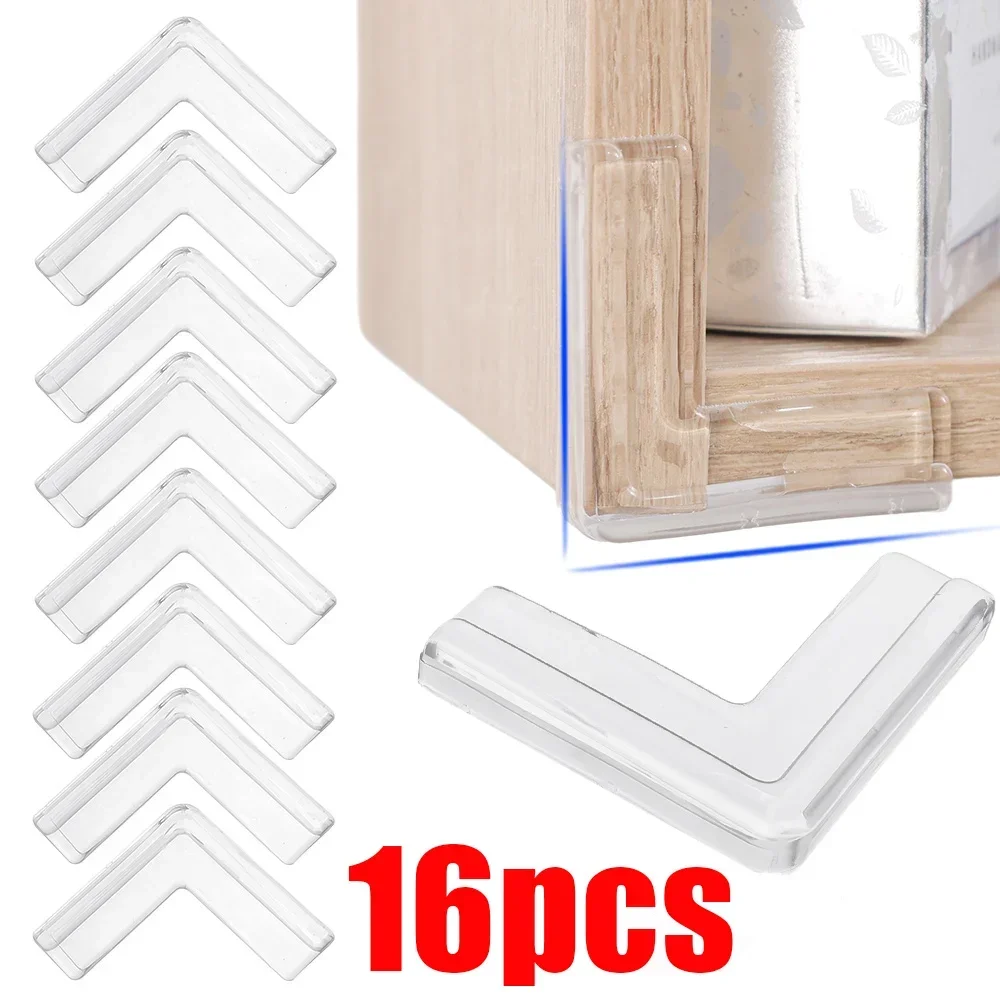 8pcs Anti Collision Angle Transparent Pad for Window Safety Corner Guard Collision Proof Protector Table Corners Crash Pads