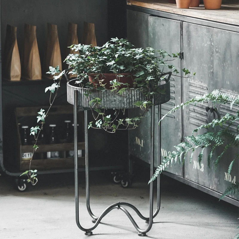 

Кованая подставка для цветов в форме дуги, в ретро-стиле, креативный дизайн.