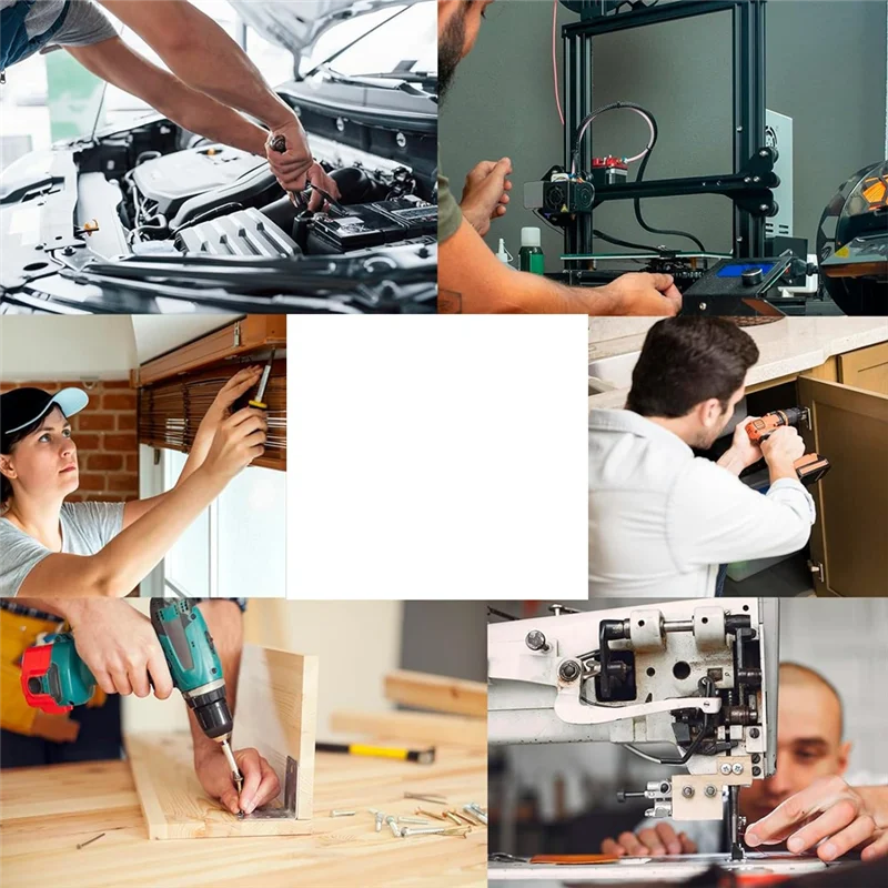 BAAU Bulloni a vite M6 con tappi a esagono incassato a testa piatta, bulloni per mobili in acciaio inossidabile 304 a filettatura completa, chiave esagonale