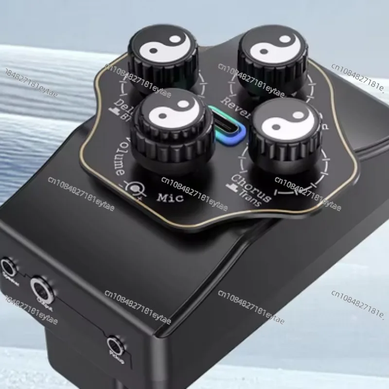Acoustic Guitar Vibrator Pickup, Reverb, Chorus, Delayed OTG Bluetooth