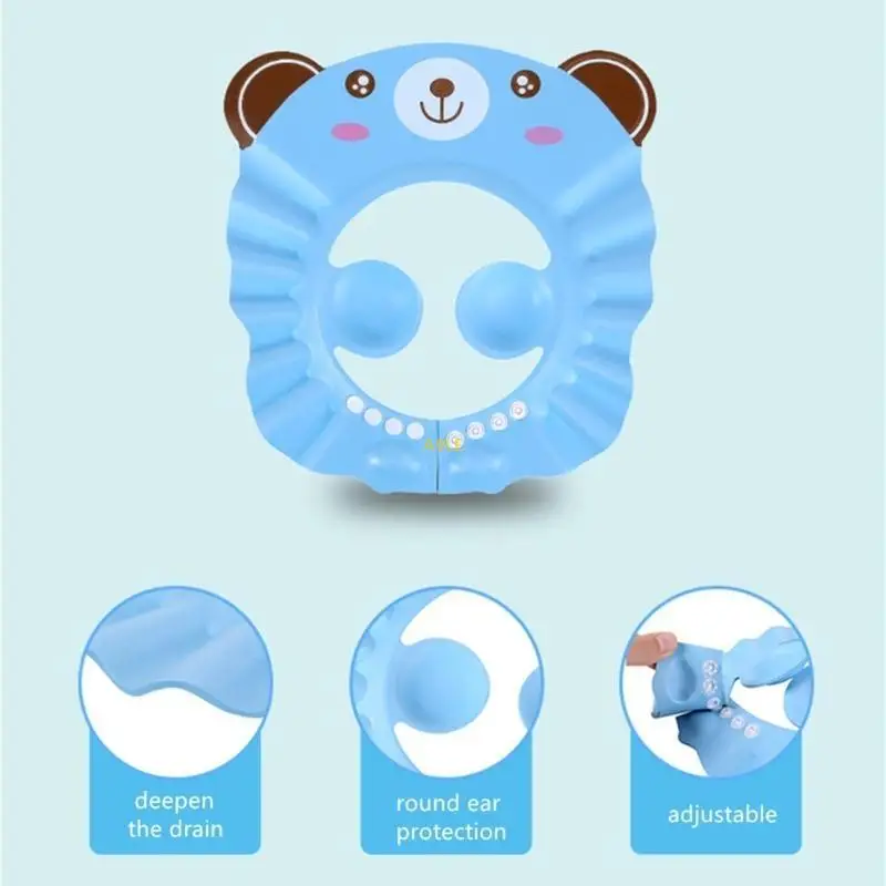 قبعة الاستحمام بالشامبو للأطفال، قبعة واقية للاستحمام للأطفال الرضع من عمر 0 إلى 6 سنوات #2