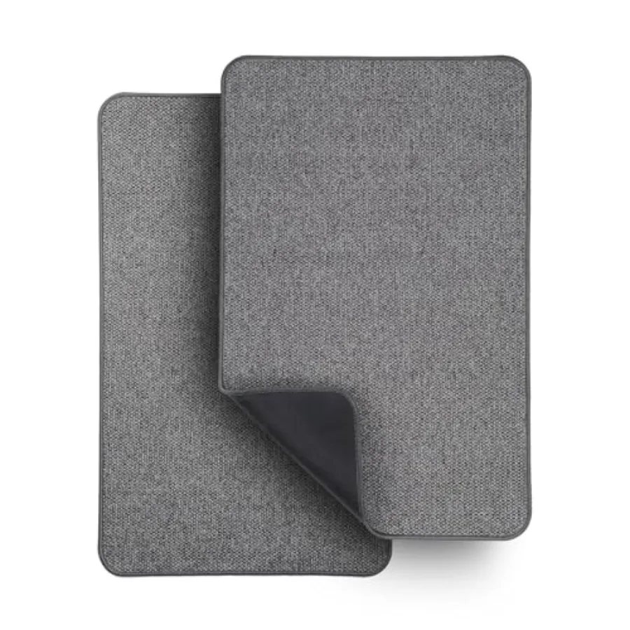 

Ultra Thin Bathroom Rugs for Shower Outside and Sink Area NonSlip Quick Dry Rubber Bath Mats with Low Pile Absorbent Design Mac