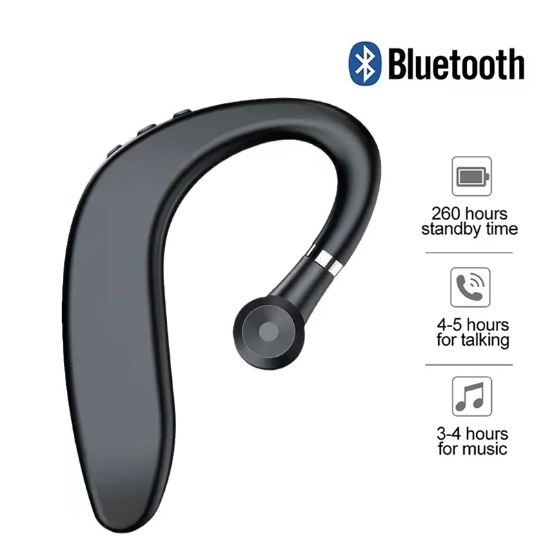 Wireless Headset Bluetooth 5.0 Earphones HiFi Stereo Waterproof Business Headphones Earpiece Handsfree With Mic For iPhone Oppo