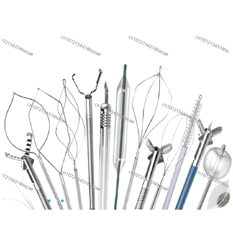 

Bronchogastroscopy foreign body forceps, endoscopic forceps, mesh pocket, V-shaped crocodile teeth, three claw shaped removal