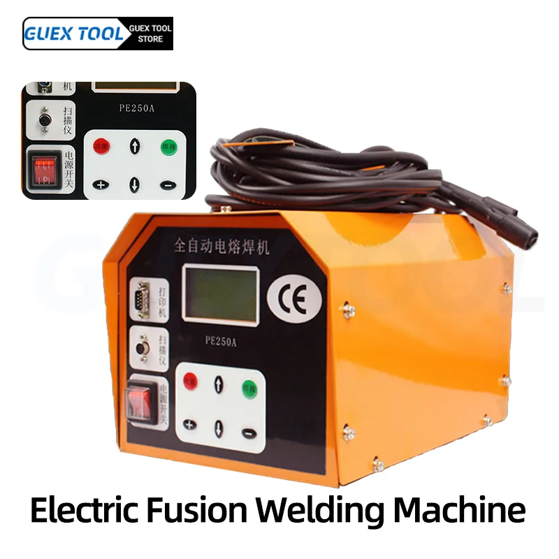 PE Pipe Electrofusion Welding Machine Vertical Screen Display 2.5KW Automatic Capacitor Steel Wire Skeleton Pipe Melting Machine